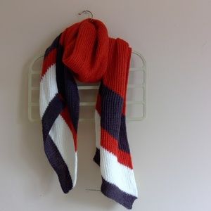 Striped Knit Scarf